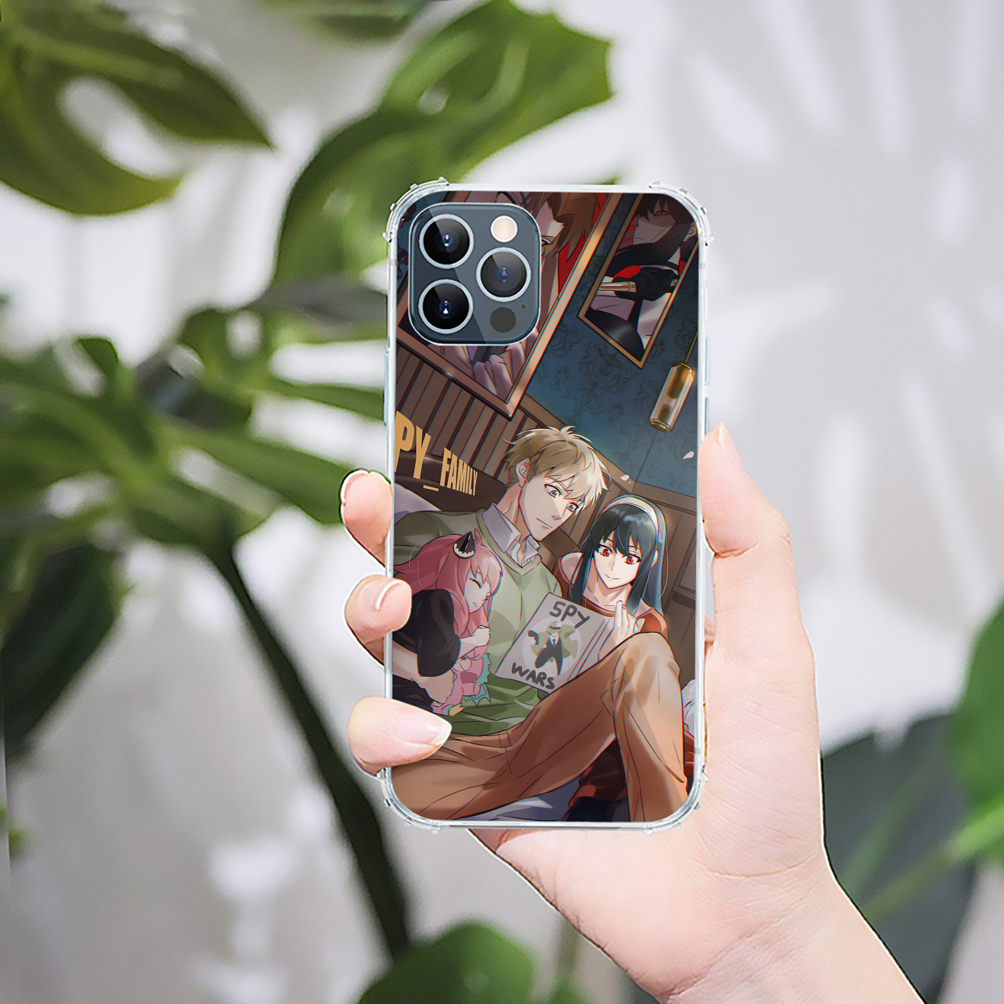 （画像用） SPY×FAMILY间谍家家酒 【iPhone 12シリーズ対応】透明スマホケース（クリアソフトケース）